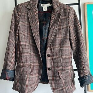 H&M Brown Blazer Tailored Fit Professional